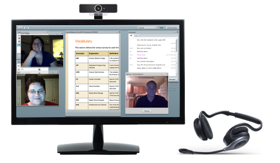 kurzy aktivní angličtiny formou videokonference